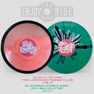 Closure In Moscow - "Pink Lemonade" Glow In The Dark Pink Lemonade Powder Filled A/B disc and a Blue/Green Marble Swirl with Black and White Splatter C/D disc