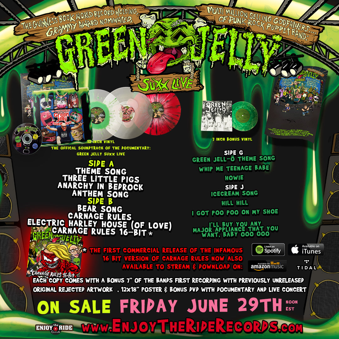 The Official Soundtrack Of The Documentary Green Jellÿ Suxx Livë : The Guiness World Book Record holding Grammy Award Nominated Multi Million Selling Godfathers Of Punk Rock Puppet Band (ETR075)