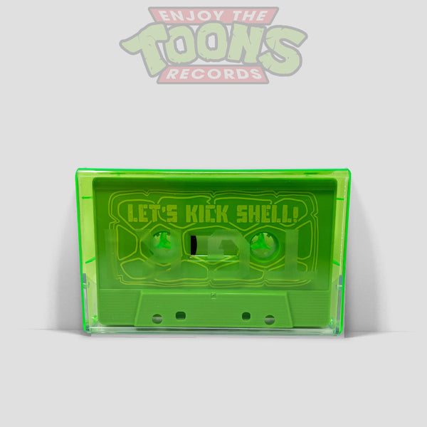 TMNT Let's Kick Shell Lime Green with Yellow Print Cassette Tape (ETT026T3)