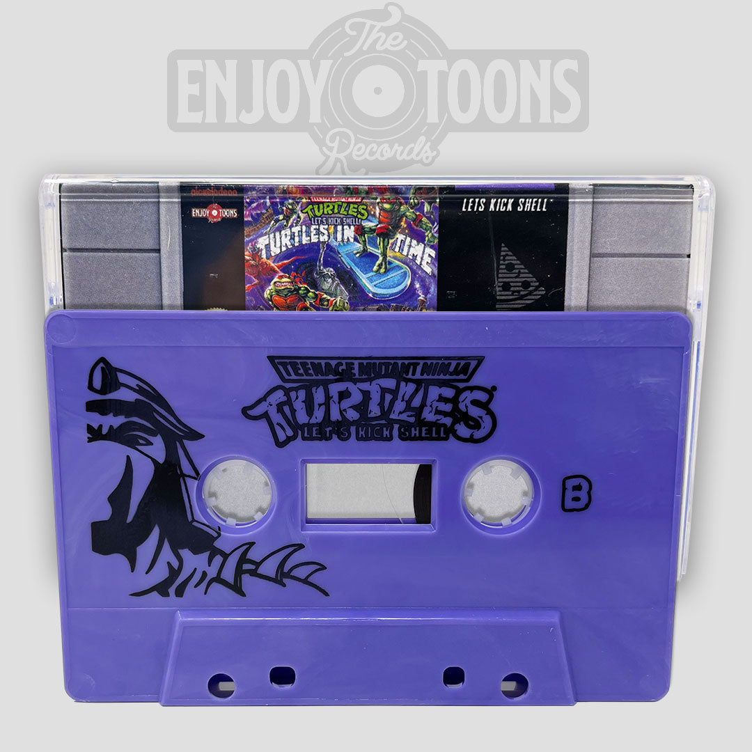 Teenage Mutant Ninja Turtles: Let's Kick Shell Cassette Tape Game Box Homage Version (ETT026c)