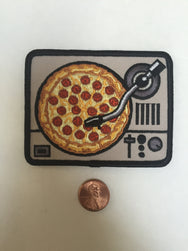 Turntable Pizza PATCH (Iron On)
