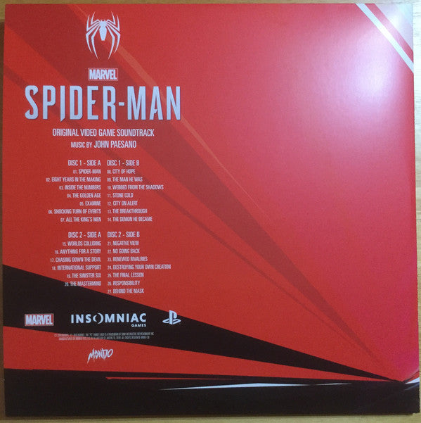 Marvel's Spider-Man 2: Original Video Game Soundtrack VINYL LP